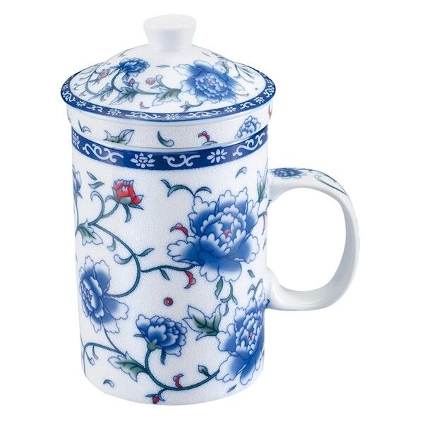 中国茶マグストレーナー付 （71075） 白花 468202