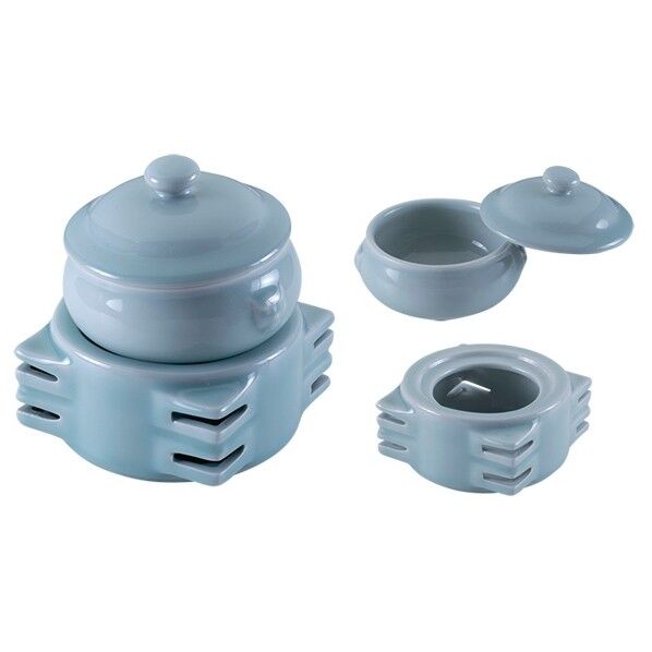 青磁虎佛跳壇・炉セット 461075