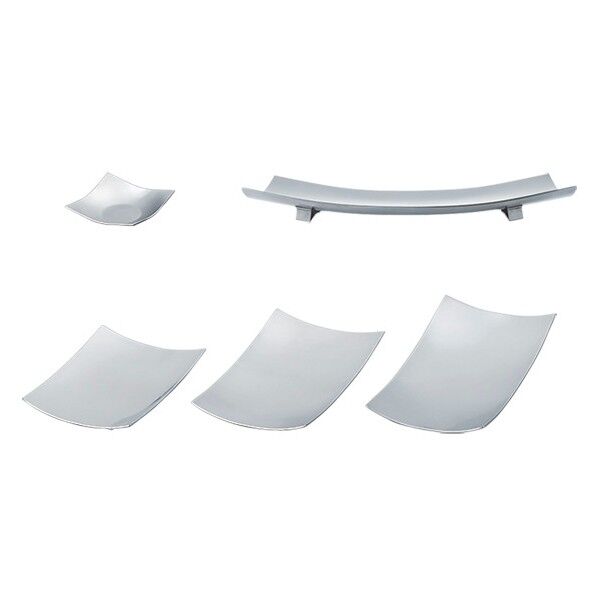 メタル食器 タレ皿 外寸幅×奥行mm:80×80 1点