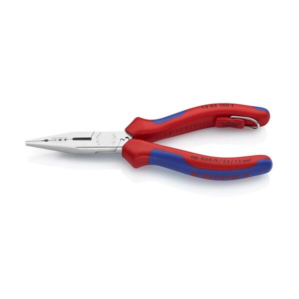クニペックス KNIPEX 電気技師用ラジオペンチ 落下防止 160mm 13 05 160 T 1点...