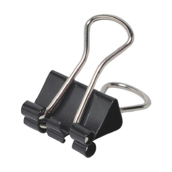 35469)ダブルクリップ 極豆 黒 CP-107-10P 100個