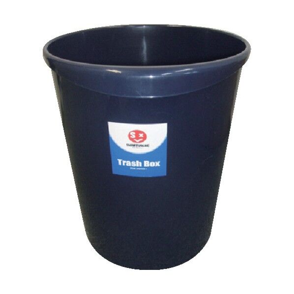 持ち手付きゴミ箱丸型8.1L ブルー N151J-B (830380) N151J-B 1点