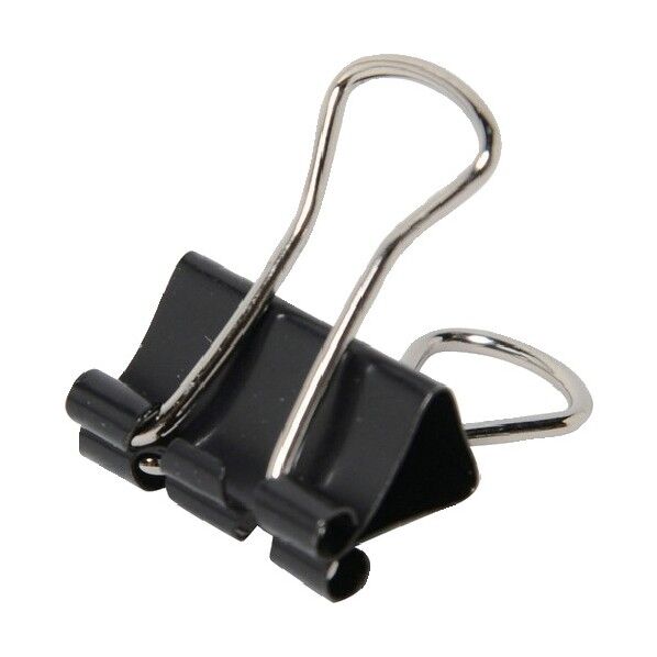 ダブルクリップ 豆 ブラック CP-106 10個