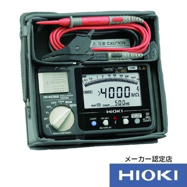 HIOKI 5レンジ絶縁抵抗計  IR4052－10 校正証明書・トレサ付 178×171×64MM IR4052-10KOUSEISYO-TRACETUKI 1個