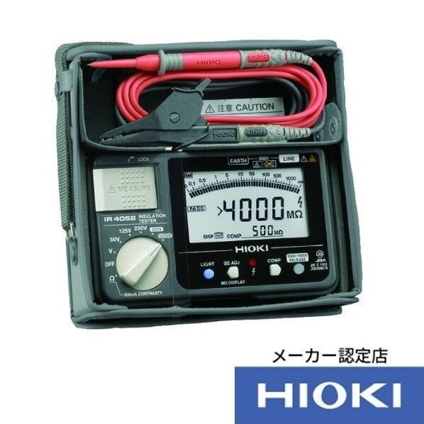 HIOKI 5レンジ絶縁抵抗計  IR4052－10 成績表・トレサ付 178×171×64MM IR4052-10SEISEKI-TRACETUKI 1個