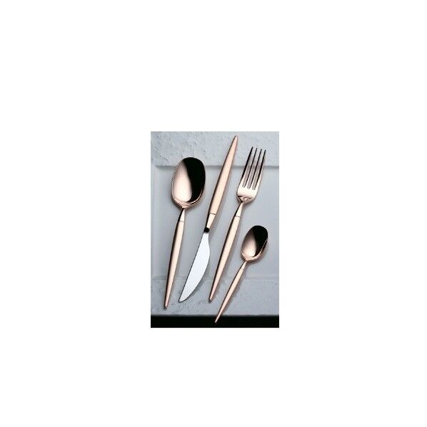 LW No.12500 18-10ミルトア ピンクゴールド デザートスプーン 273355 1本