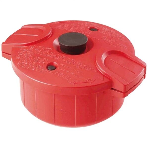 電子レンジ圧力鍋 極み味 レッド