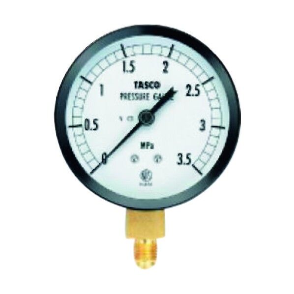 75φフレアタイプ圧力計(3.5MPa) TA141GA-235 1個