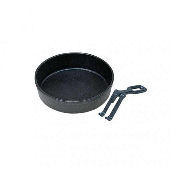 鉄 すきやき鍋 ハンドル付(黒ぬり)15cm QSK49015 1個