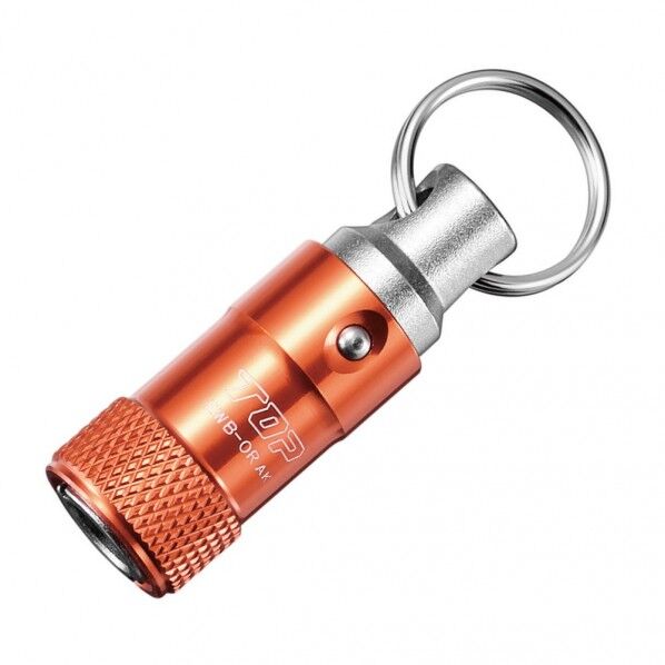 TOP 携帯用ワンタッチ式ビットホルダー(リング付) 包装寸法(mm)110高さ110x幅40 オレンジ EWB-OR 1個