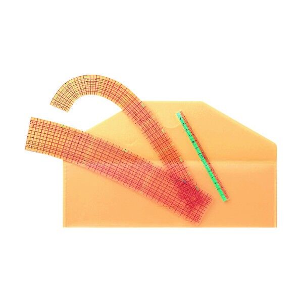 定規セット「カーブ定規」 (ミニものさし付)