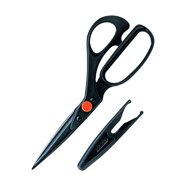 布切はさみ ブラック 携帯型 21cm