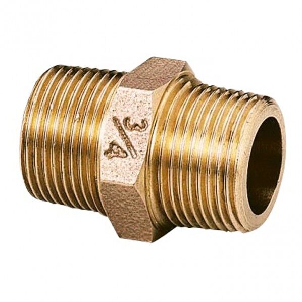 砲金ニップル1/2