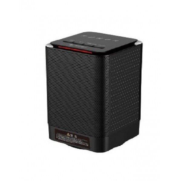 セラミックファンヒーター&COOLファン ブラック 本体:約12.5×12.5×20.5cm コード:1.5m BR-101-B 1台