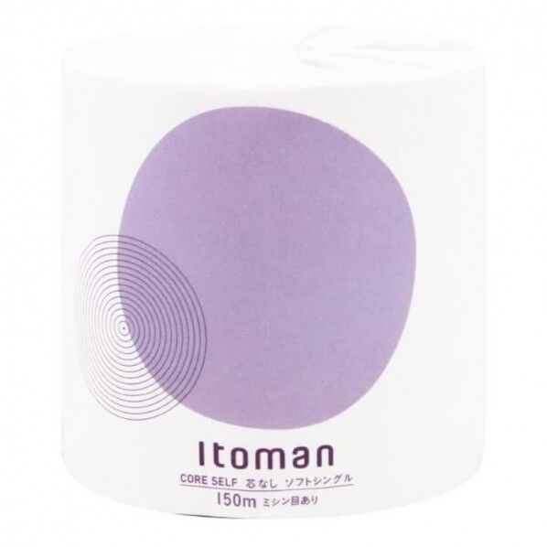 コアセルフ トイレットペーパー 150mシングル 1ロール個包装×48個入