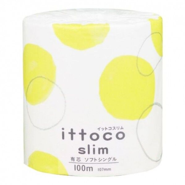 イットコスリム トイレットペーパー 100mシングル 1ロール個包装×60個入