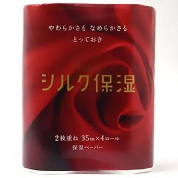 ピーエイドシルク保湿トイレット ダブル 4ロール×10パック