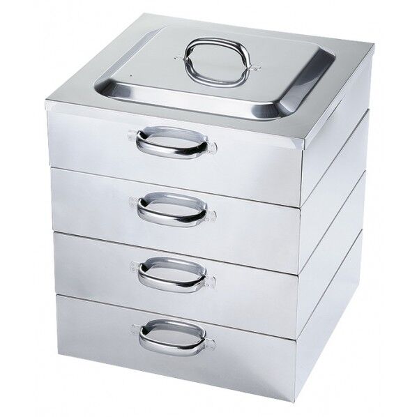 PE 18-8業務用角蒸器 2段