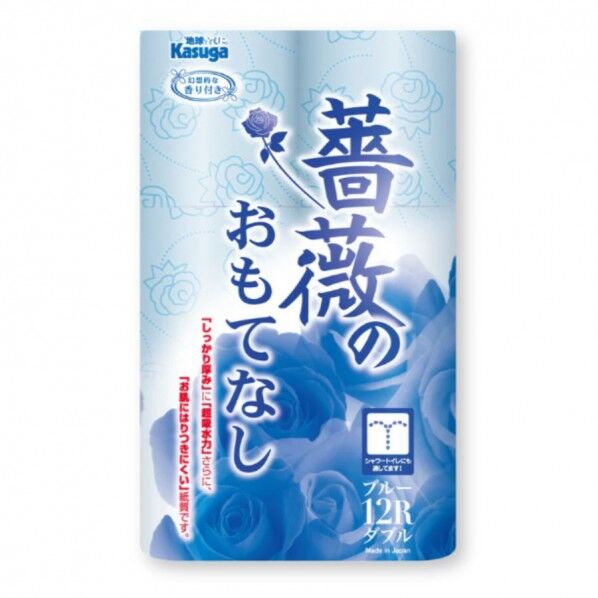 薔薇のおもてなし 12RW25m114mmブルー 1箱(12本×8パック入)