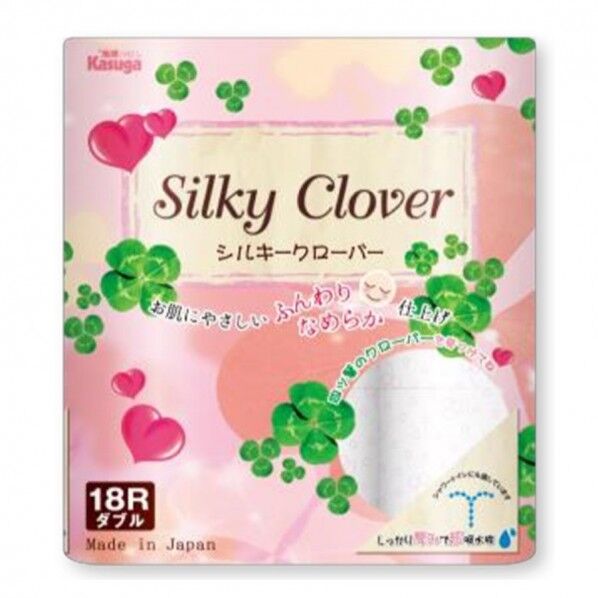 シルキークローバー・ピンク 25m 18ロール×6パック ダブル ピンク 6パック