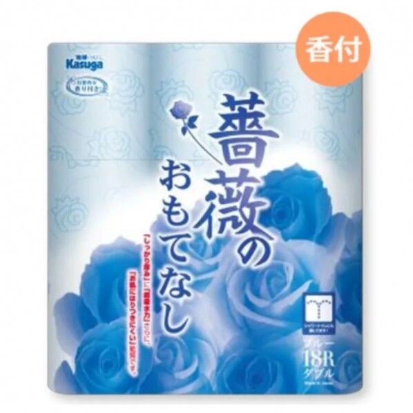薔薇のおもてなし・ブルー 25m 18ロール×6パック ダブル ブルー 8パック