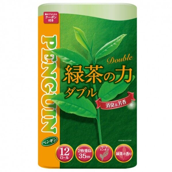 ティーフラボンペンギン緑茶の力 12RW 35m 1箱(12本×6パック入) 1箱
