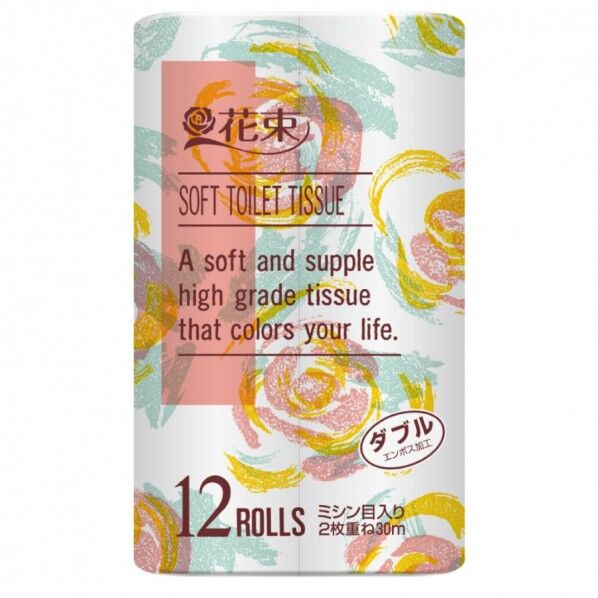 花束 12ロール ダブル 12ロール×8パック