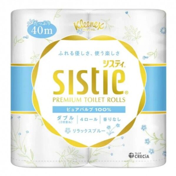 クリネックス システィ リラックスブルー 4ロール×10パック - 10パック
