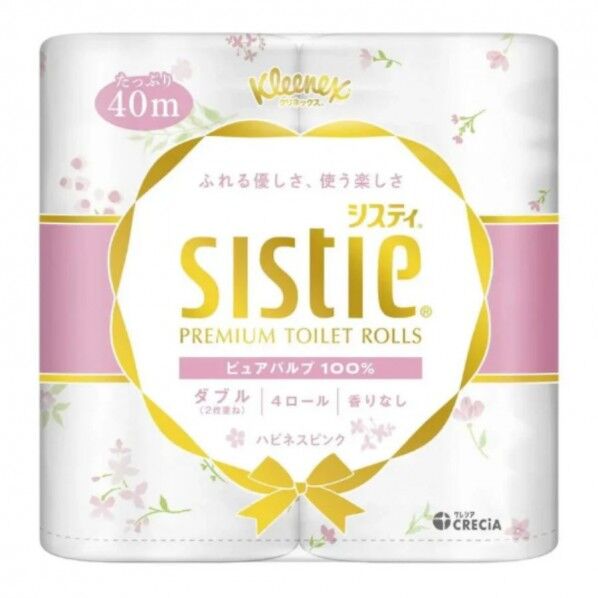 クリネックス システィ ハピネスピンク 4ロール×10パック