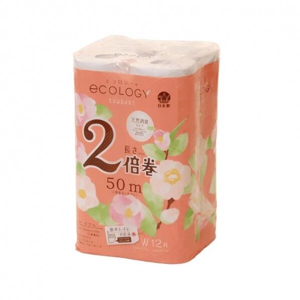 トイレットペーパー エコロジー2倍巻き ダブル 50m 12ロール