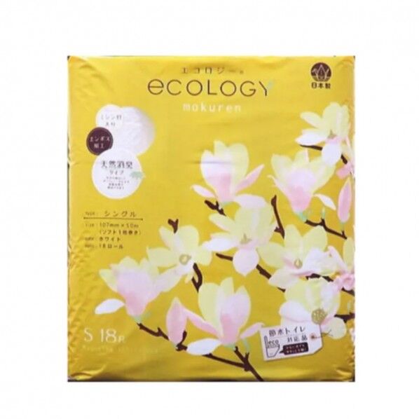 トイレットペーパー エコロジー 50m 18ロール×6パック シングル