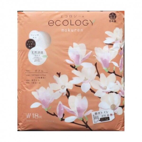 トイレットペーパー エコロジー 25m 18ロール×6パック ダブル