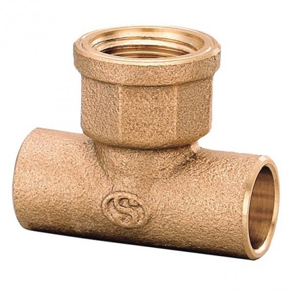 製作所 水栓チーズ Φ15.88×Rp1/2×Φ15.88 日本水道協会認証登録品 PD-004-S 1点...