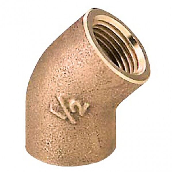 砲金45°エルボ 1