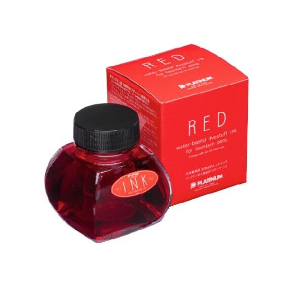 万年筆用 水性染料 インク レッド W57×D57×H63mm 60ml INK-1200 #2 1台