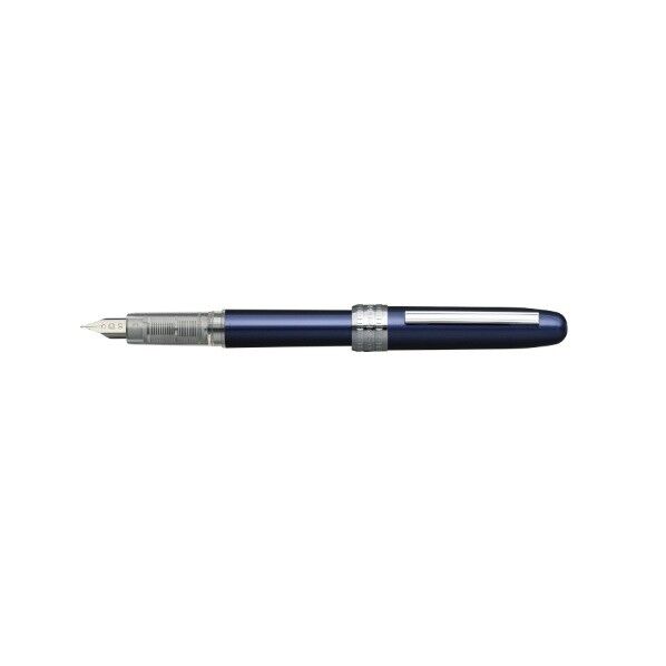 万年筆 プレジール 細字 ブルー(化粧箱入り) 全長142.5mm 最大径15mm PGB-1000 #56-2 1本