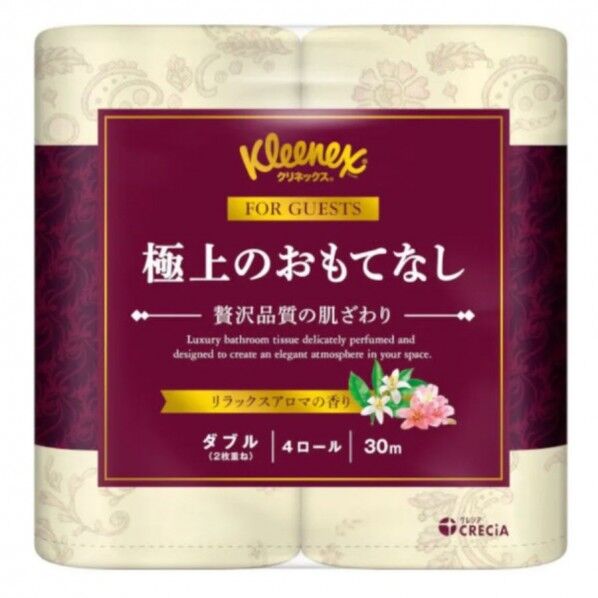 クレシア クリネックス 極上のおもてなし (4ロール×10Pk=40個入) 22810 40個