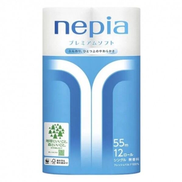 ネピア プレミアムソフト トイレットロールシングル 12ロール×6パック