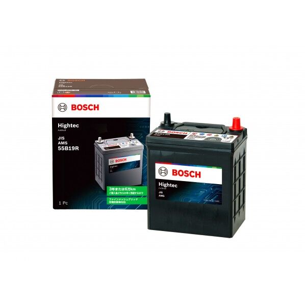 ボッシュ AMS バッテリー Hightec (mm 長さX幅X高さ_x000D_ 186X126X224 HT-55B19R 1個