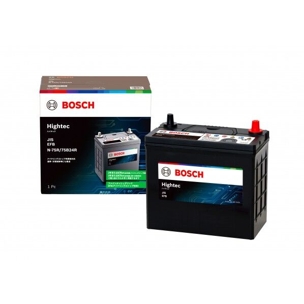 ボッシュ EFB バッテリー Hightec (mm 長さX幅X高さ_x000D_ 238X128X224 HT-N-75R/75B24R 1個