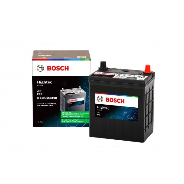 ボッシュ EFB バッテリー Hightec (mm 長さX幅X高さ_x000D_ 186X126X224 HT-K-55R/55B19R 1個