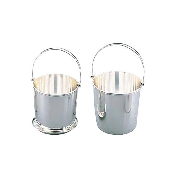 洋白アイスペール(ツル付)受皿付