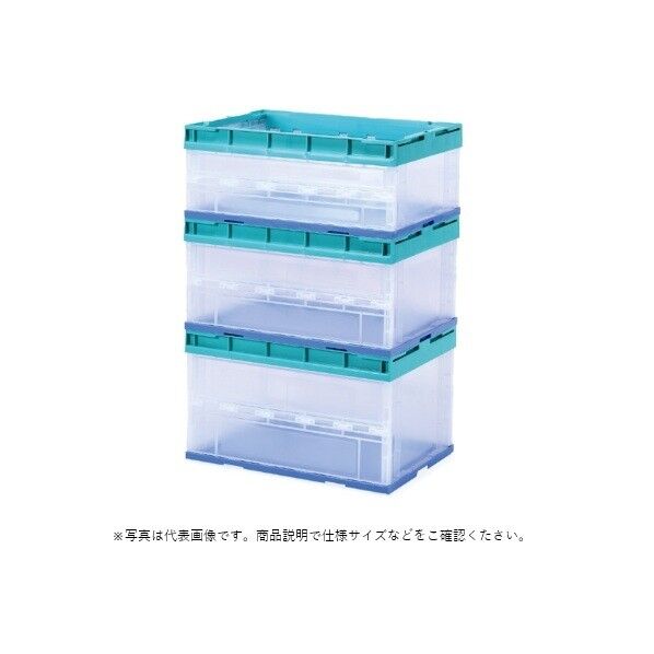 折りたたみコンテナー クリアー･クﾞリーン HO-50-GC