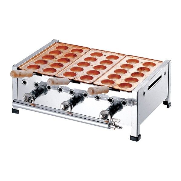 明石焼 8穴用 3枚掛セット 12・13A