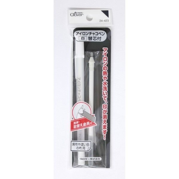 アイロンチャコペン 替芯1本付き (白)