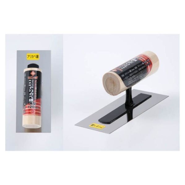 カネカ マンボアリカベ鏝 角 120ミリ 刃長:125mm×刃幅:50mm×刃厚:0.3mm 021617 1丁