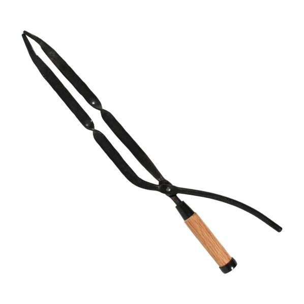 鍛冶屋 鍛造薪つかみ のみ柄付 300mm 1個