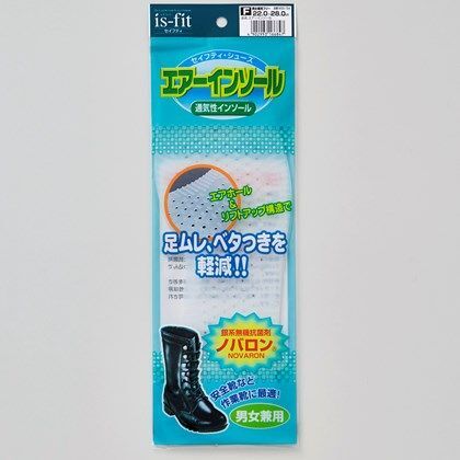 エアーインソール 透明 22.0~28.0cm M030-6847 1足