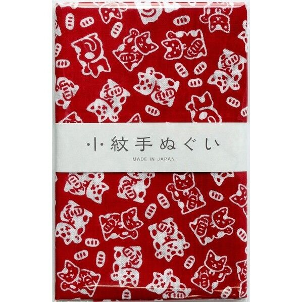 日本紐釦貿易 小絞手ぬぐい 招きねこ