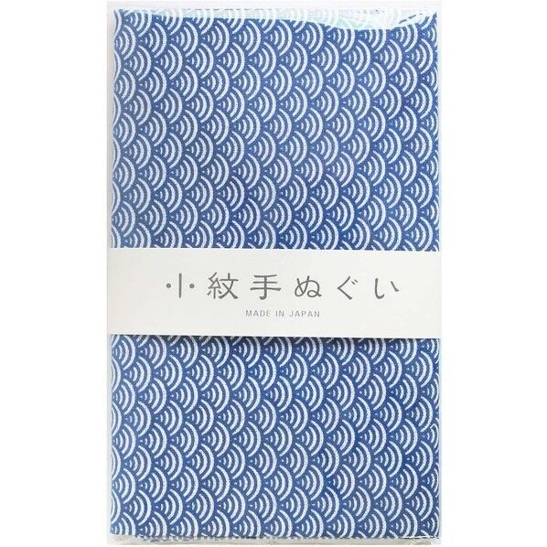 日本紐釦貿易 小紋手ぬぐい 青海波